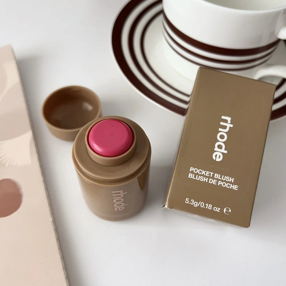 Skin Balm Jelly Bean Lip Gloss Spicy Marg Juice Box Pocket Blush Stick Non-Fading Waterproof Blusher Moisturizing Lipstick